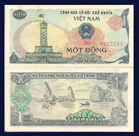 Viet Nam P90, 1 Dong, Flag Tower / FaiTsi Long Archipelago 1985 Vaid 2 YEARS UNC - Vietnam
