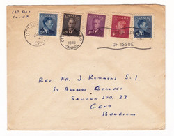 Lettre Canada Ottawa 1949 King George VI Gent Belgique - Lettres & Documents