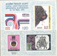 India 1996, Bird, Birds, Indipex 73, M/S Of 4v, Imperforated, MNH** - Peacocks