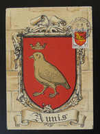 Carte Maximum Card Armoiries De L'Aunis Coat Of Arms La Rochelle 17 Charente Maritime 1954 - Perdrix, Cailles