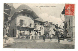 Grésy-sur-Isère (73) : Grande Rue Env 1908 (animé, Attelage) PF. - Gresy Sur Isere