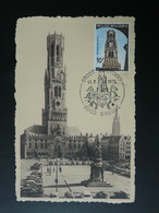Carte Maximum Card Beffroi Medieval Tower Bruges Belgique 1974 - 1971-1980