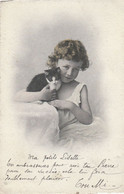 JEUNE FILLE AVEC CHAT SERIE 111 C T & Cie A G PRECURSEUR - Sonstige & Ohne Zuordnung