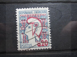 VEND BEAU TIMBRE DE FRANCE N° 1282 , IMPRESSION DOUBLE DES CHIFFRES !!! (b) - Gebraucht