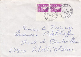 Env Affr Y&T 969 X 2 Obl STRASBOURG CENTRE DE TRI Du 18.4.1979 Adressée à Schiltigheim - Alsace Lorraine