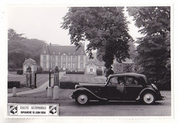 PHOTO FORMAT 18 X 12 VOITURE CITROEN  TRACTION  RALLYE AUTOMOBILE DU 10 JUIN 1956 - Personnes Anonymes