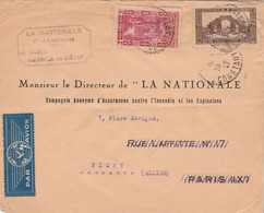 Algérie Lettre Entête La Nationale Assurance SETIF 23/3/1942 Pour Vichy Allier - Lettres & Documents