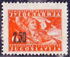 JUGOSLAVIA  - PARTISANS  THIN PAPER - **MNH - 1946 - Imperforates, Proofs & Errors