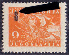 YUGOSLAVIA - JUGOSLAVIA - ERROR OVPT. - **MNH - 1946 - Non Dentelés, épreuves & Variétés