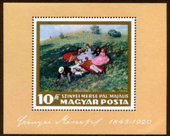 HUNGARY 1966 National Gallery Painting Block MNH / **.  Michel Block 56 - Ungebraucht