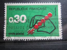 VEND BEAU TIMBRE DE FRANCE N° 1719 , ROUGE DECALE !!! - Used Stamps