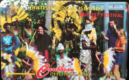 BRITISH VIRGIN ISLANDS - Phonecard  -  August Festival  -  US $ 5 - Maagdeneilanden