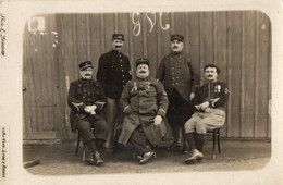 CPA 3163 - MILITARIA - Carte Photo Militaire - COUZON - G.V.C Gardes Voies De Communication à SAINT GERMAIN AU MONT D'OR - Personajes