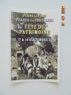 Pernes Les Fontaines (Vaucluse) 10eme Fete Du Patrimoine 2016 - Pernes Les Fontaines