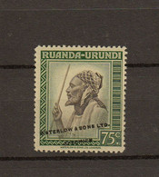 Ruanda - Urundi Ocb Nr :  134 ** MNH  SPECIMEN  (zie Scan) - Neufs