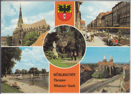 MÜHLHAUSEN, Thomas Müntzer Stadt,  Mehrfachansicht, Gel. 1985 - Mühlhausen