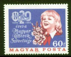 HUNGARY 1966 Young Pioneers MNH / **.  Michel 2251 - Nuevos