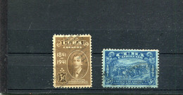 Cuba 1942 Yt 274-275 - Used Stamps