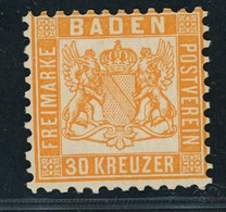 Baden Michel Nummer 22a Postfrisch Xx - Ungebraucht