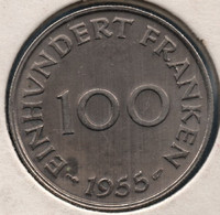 SARRE SAARLAND 100 FRANKEN 1955 KM# 4 - Altri & Non Classificati