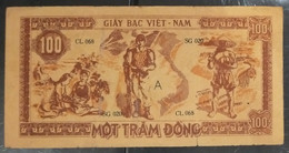 North Vietnam Viet Nam 100 Dong VF Banknote Note 1948 - Pick # 28a / 02 Photos - Viêt-Nam