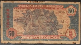 North Vietnam Viet Nam 50 Dong Fine Banknote Note 1947 - Pick # 11b / 02 Photos - Vietnam