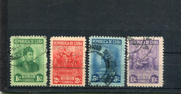 Cuba 1947 Yt 299-302 - Usados