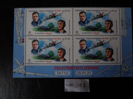 FRANCE 2021 4,71 POSTE AÉRIENNE " CLAIRE ROMAN - PIERRE CLOSTERMANN  " COIN DATÉ DE 4 TIMBRES DATE 25.01.21 AVIATEURS - Poste Aérienne