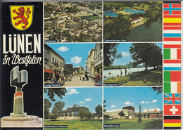 LÜNEN In Westfalen - Mehfachansicht M. Cappenberger See, Stadtmitte, Lange Str., Kanalpartie, .... Gel. M. Sondermarke - Luenen