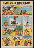 Bandeau Titre De Oumpah-Pah "Sur Le Sentier De La Guerre" De 1959 Et Inédit Dans Les Bandes Dessinées En Album. - Oumpah-pah