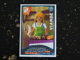 CARTE CARREFOUR PLAYMOBIL N° 69 - VIANDE - Other & Unclassified
