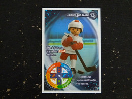 CARTE CARREFOUR PLAYMOBIL N° 76 - HOCKEY SUR GLACE - Autres & Non Classés