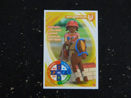 CARTE CARREFOUR PLAYMOBIL N° 56 - SAUT D'OBSTACLES CHEVAL HORSE PFERD - Sonstige & Ohne Zuordnung