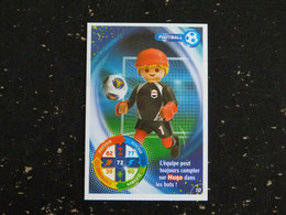 CARTE CARREFOUR PLAYMOBIL N° 10 - FOOTBALL GARDIEN DE BUT - Altri & Non Classificati