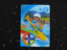 CARTE CARREFOUR PLAYMOBIL N° 50 - AVIRON CANOE KAYAK - Autres & Non Classés