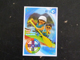 CARTE CARREFOUR PLAYMOBIL N° 50 - AVIRON CANOE KAYAK - Autres & Non Classés