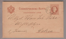 Tschechien Heimat Dubenetz (Dubenec) 1880-03-20 Auf 2 Kr. Ganzsache Nach Dolzen - ...-1918 Préphilatélie