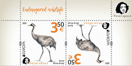 Finland 2021 Europa Endangered Wildlife Crane Tet-beshe Of Peterspost Issue - Neufs