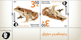 Finland 2021 Europa Endangered Wildlife Frogs Tet-beshe Of Peterspost Issue - Unused Stamps