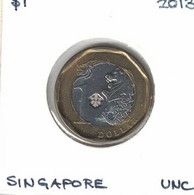 Singapore $1 Dollar 2013 AUNC - Singapore