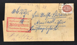 Dt. Reich Zustellungsurkunde Amtsgericht Frankfurt 1928 - Altri & Non Classificati