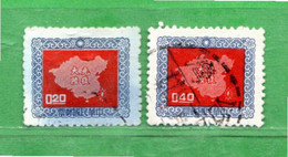Taiwan ( Formosa )° - 1957 - CARTE De CHINE.   Yvert. 242-243 . USED.  . - Oblitérés