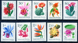 HUNGARY 1965 Botanic Garden Flowers MNH / **.  Michel 2164-73 - Unused Stamps
