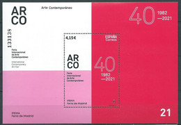 ESPAGNE SPANIEN SPAIN ESPAÑA 2021 ARCO INTERNATIONAL CONTEMPORARY ART FAIR. MADRID MNH ED HB-5503 MI B5552 YT F5258 SC S - Unused Stamps