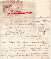 75- PARIS -  RARE LETTRE IMPRIMERIE JULIEN RECHT - 23 RUE BICHAT - 1929 - Imprenta & Papelería