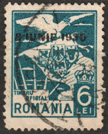 ROMANIA 1930 - TIMBRU OFICIAL - Map Coat Of Arms - Stempelmarke TAX Revenue Stamp - Used - Overprint - Dienstmarken