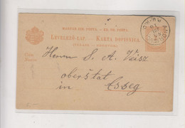 CROATIA HUNGARY ANDRIEVCI ANDRIJEVCI 1885 Postal Stationery - Croatia