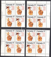 Canada 1979 Mint No Hinge, Corner Blocks, Sc# 815,816, SG - Ungebraucht