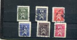 Tchécoslovaquie 1946 Yt 1-2 4-7 - Dienstzegels