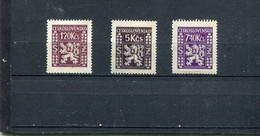 Tchécoslovaquie 1947 Yt 11 14-15 * - Dienstmarken